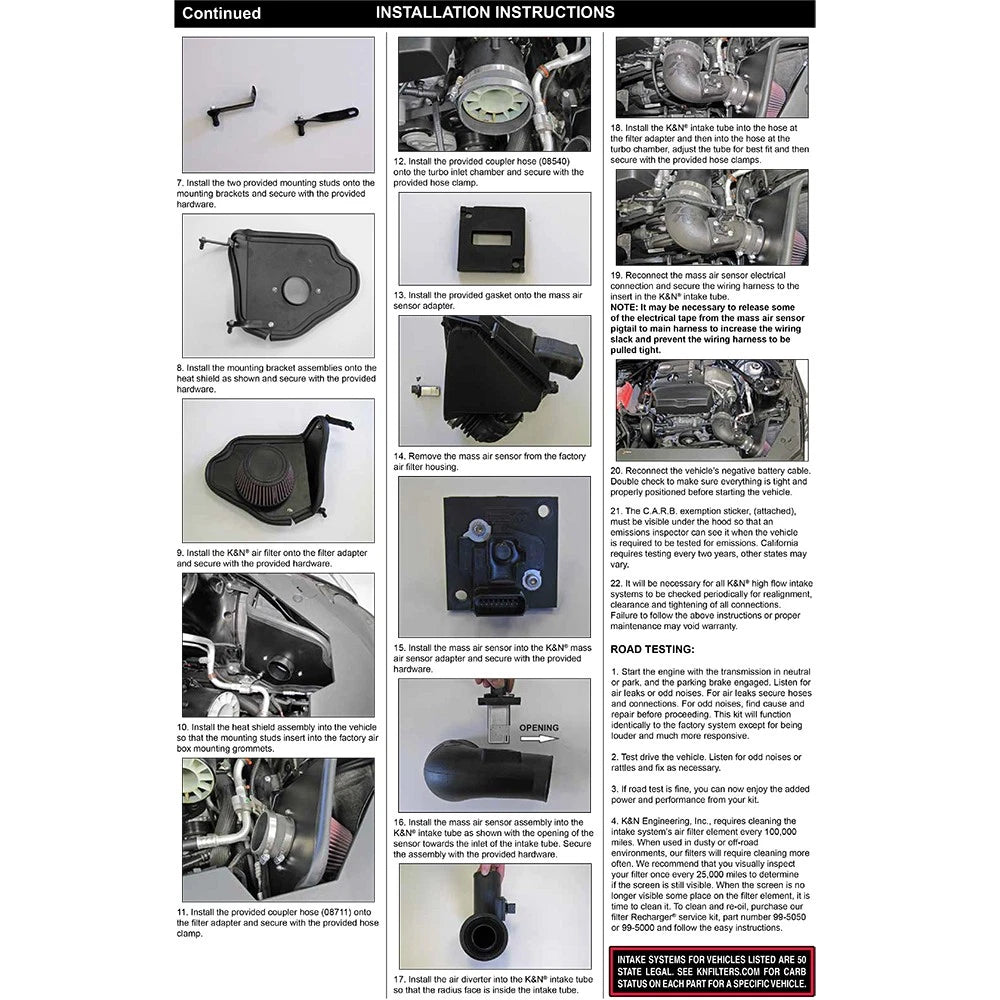 K&N 16-17 Cadillac ATS L4-2.0L Turbo 57 Series FIPK Performance Intake Kit