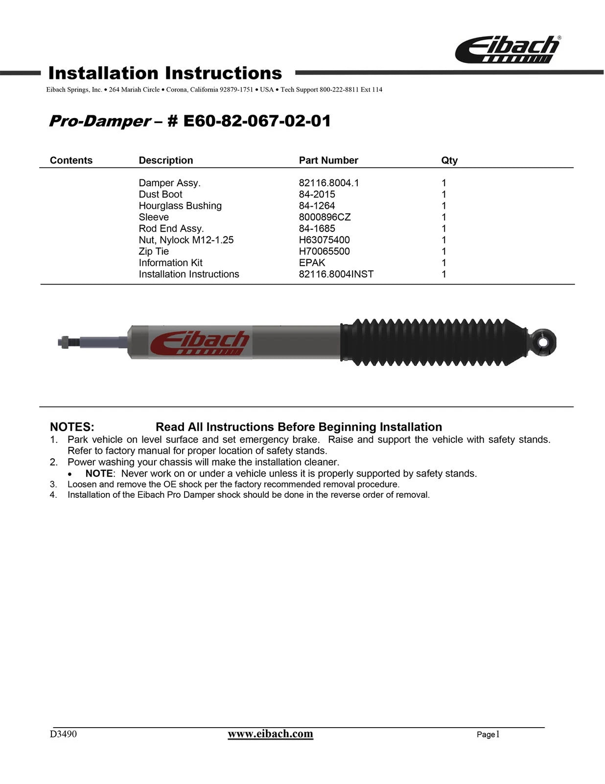 Eibach Pro-Truck Coilover Stage 2 16-21 Toyota Tundra 4WD