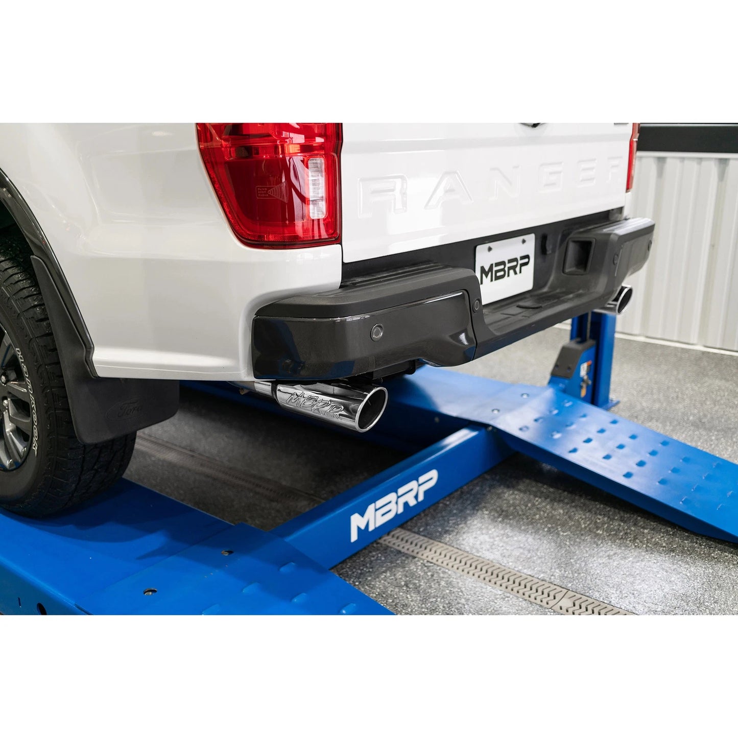 MBRP 19-20 Ford Ranger 2.3L T304 3in Dual Split Rear Outlet 4in OD Tips Cat Back Exhaust