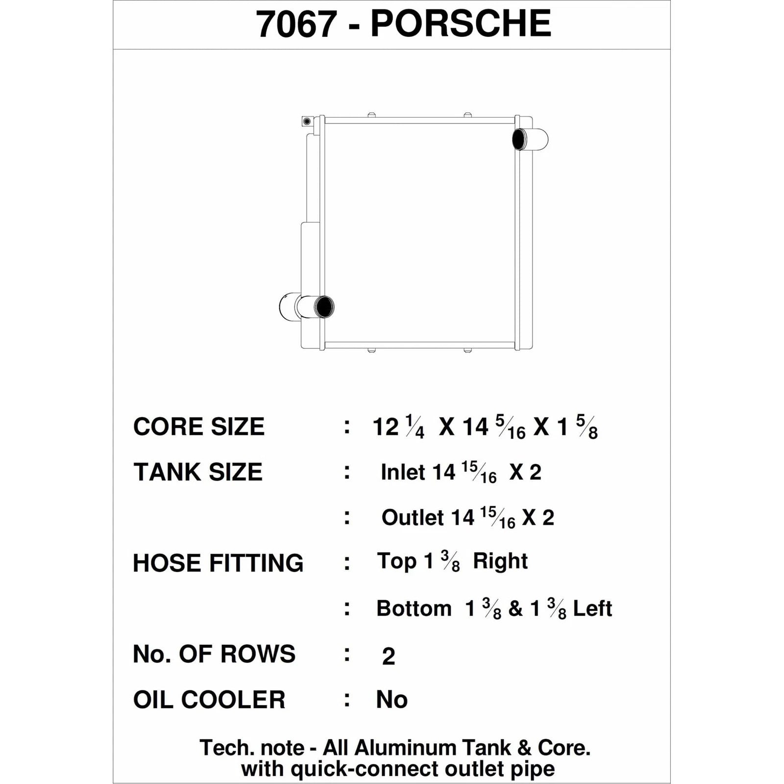 CSF Porsche 911 Carrera (991.1) / Porsche Boxster (981) / Porsche GT4 (991) - Right Side Radiator