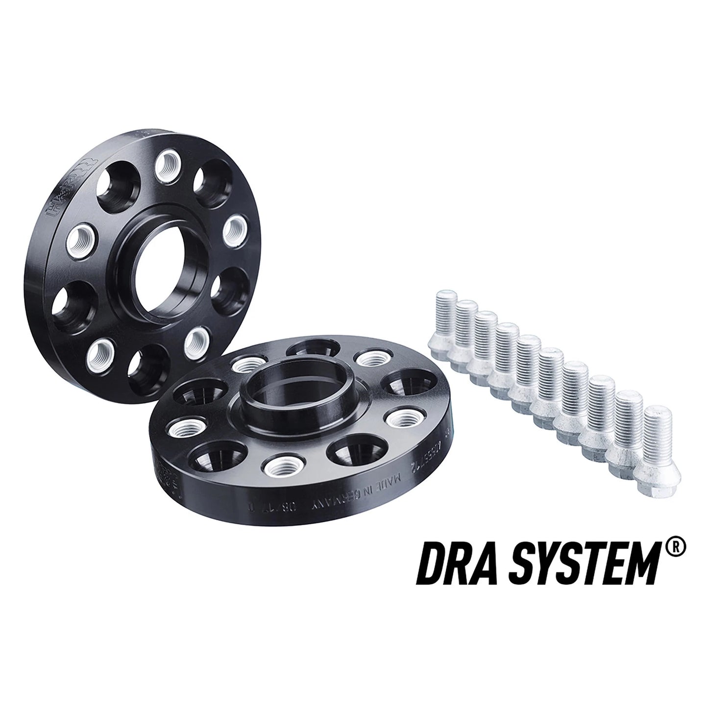 H&R Trak+ 25mm DRA Wheel Adaptor Bolt 5/112 Center Bore 57.1 Bolt Thread 14x1.5 - Black