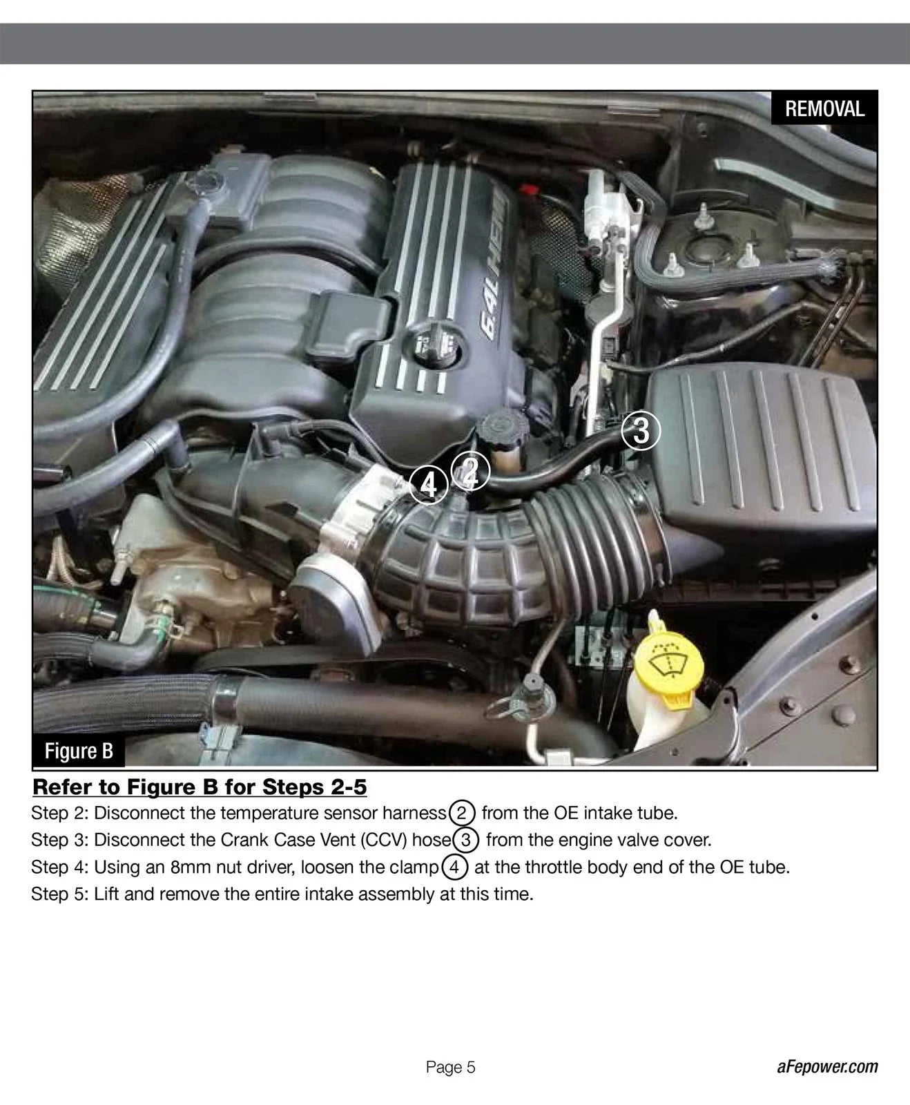 aFe Momentum GT Pro 5R Cold Air Intake System 12-17 Jeep Grand Cherokee SRT-8/SRT V8-6.4L HEMI