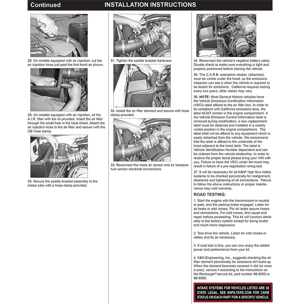 K&N 96-00 Chevy/GMC PickUp V8-7.4L Performance Intake Kit