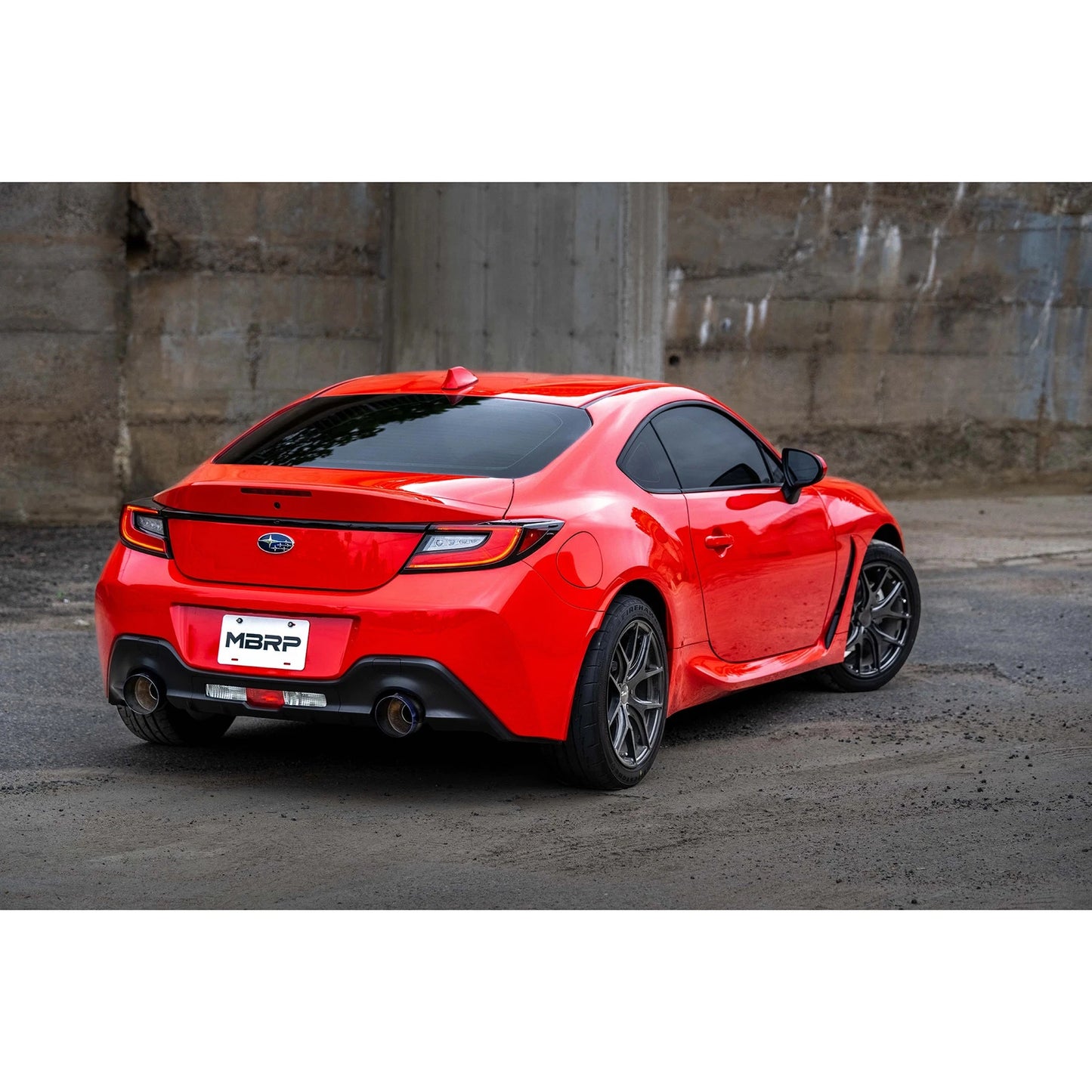 MBRP 13-16 Subaru BRZ 2.0L/ 2.4L 3in Dual Split Rear Cat Back w/Burnt End Tips- T304