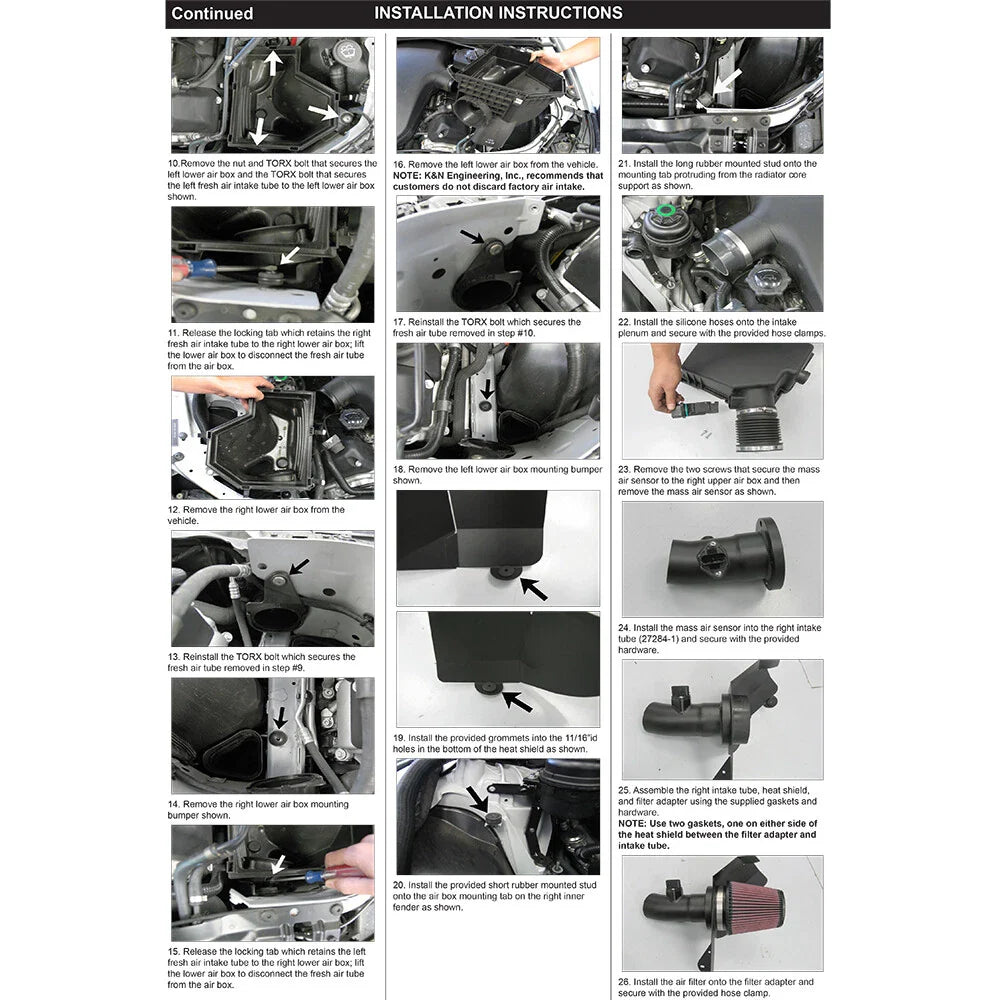 K&N 06-07 BMW M5 5.0L Flat Black Typhoon Short Ram Intake