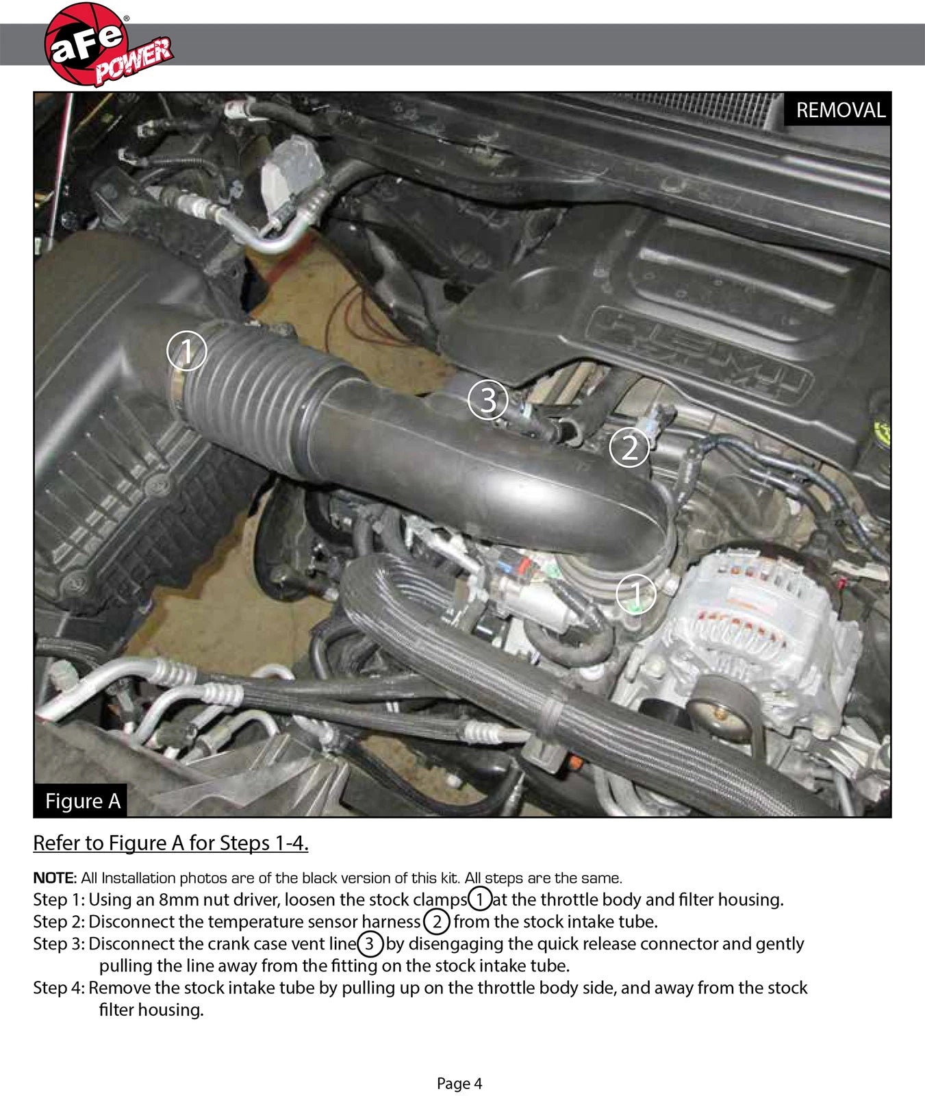 aFe Momentum GT Pro DRY S Intake System Red Edition 19-23 Dodge RAM 1500 V8-5.7L HEMI