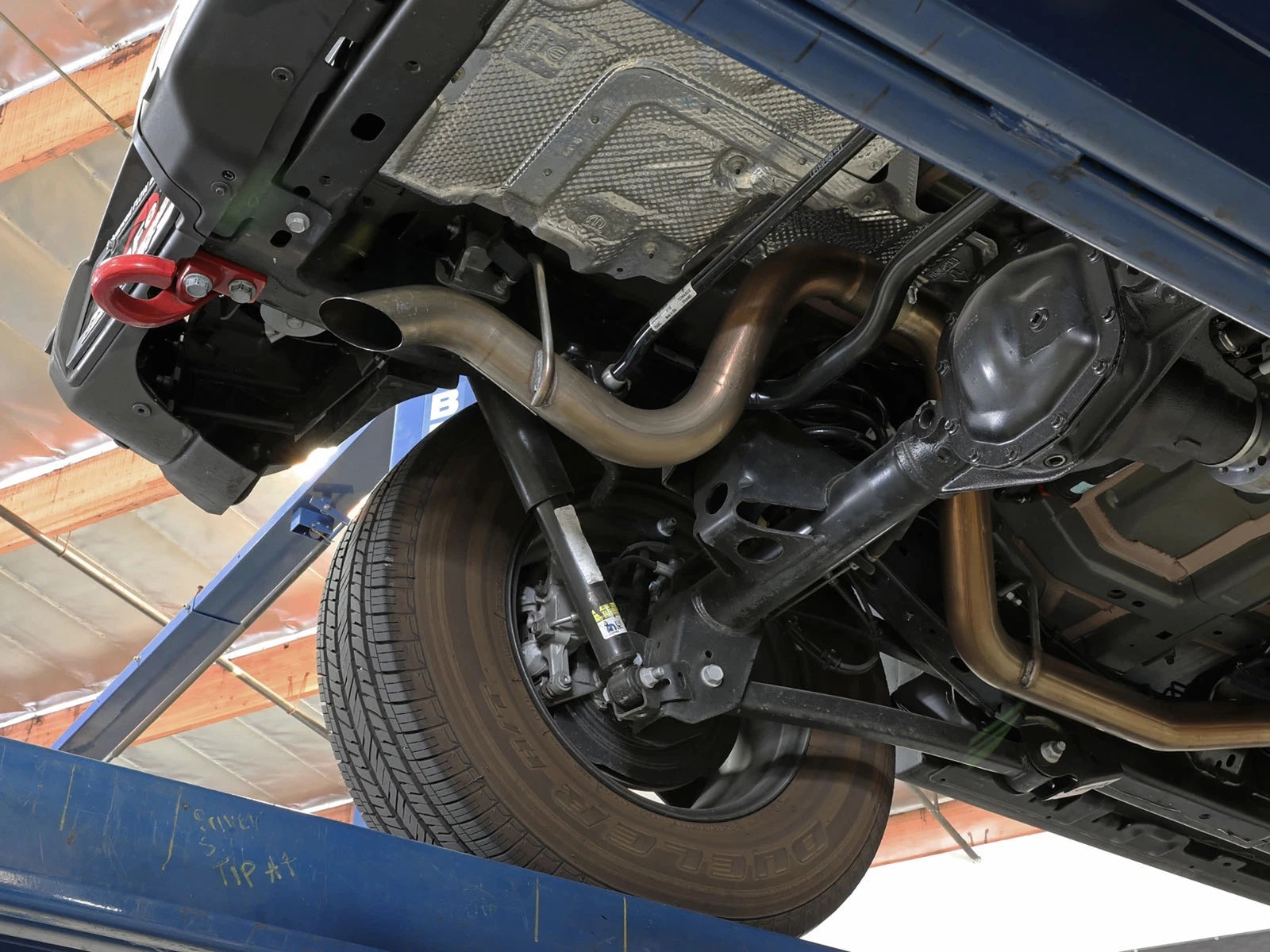 aFe MACH Force-Xp Axle-Back Exhaust System w/No Tip 18-20 Jeep Wrangler L4-2.0T / V6-3.6L