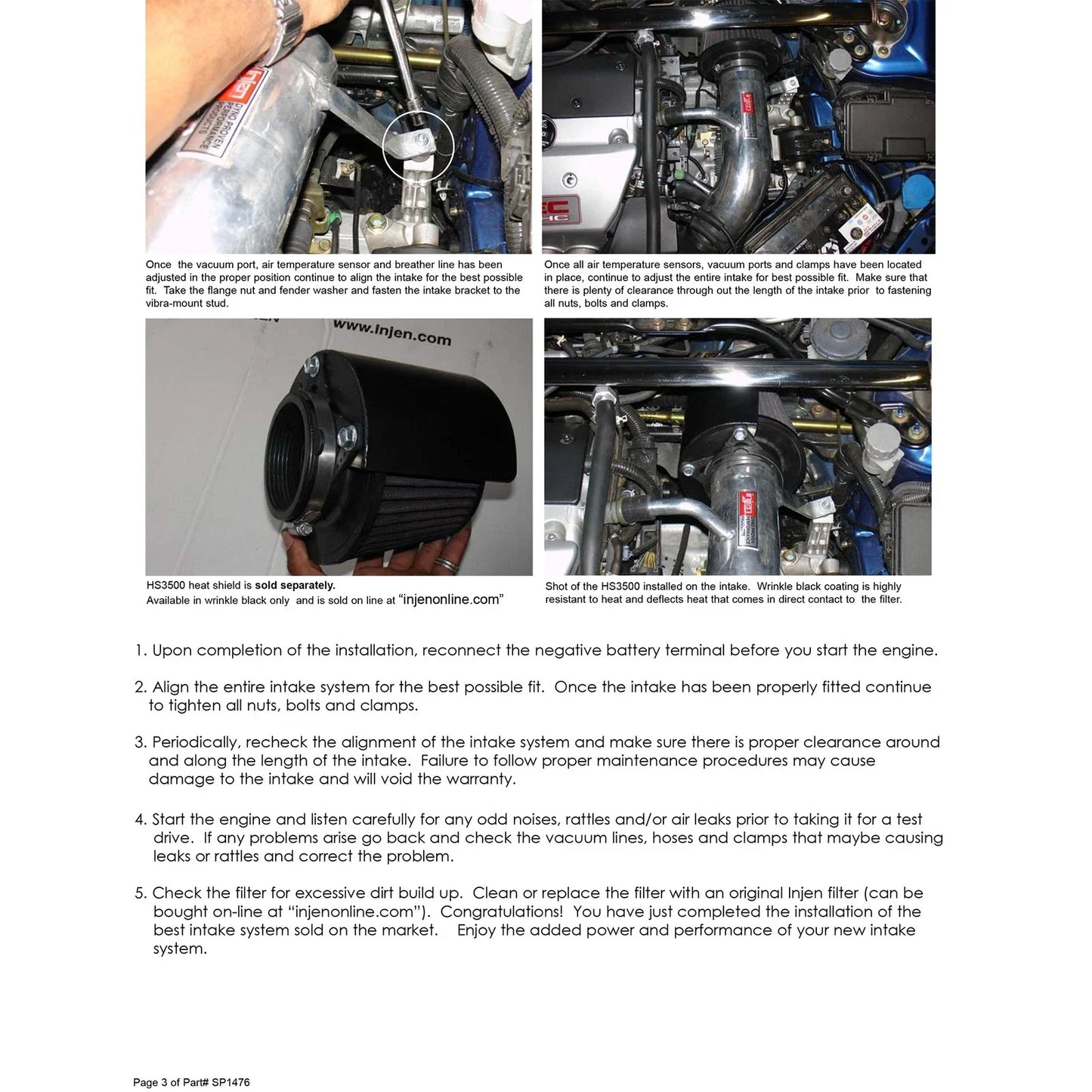 Injen 02-05 Civic Si / 02-06 RSX Type S Polished Short Ram Intake
