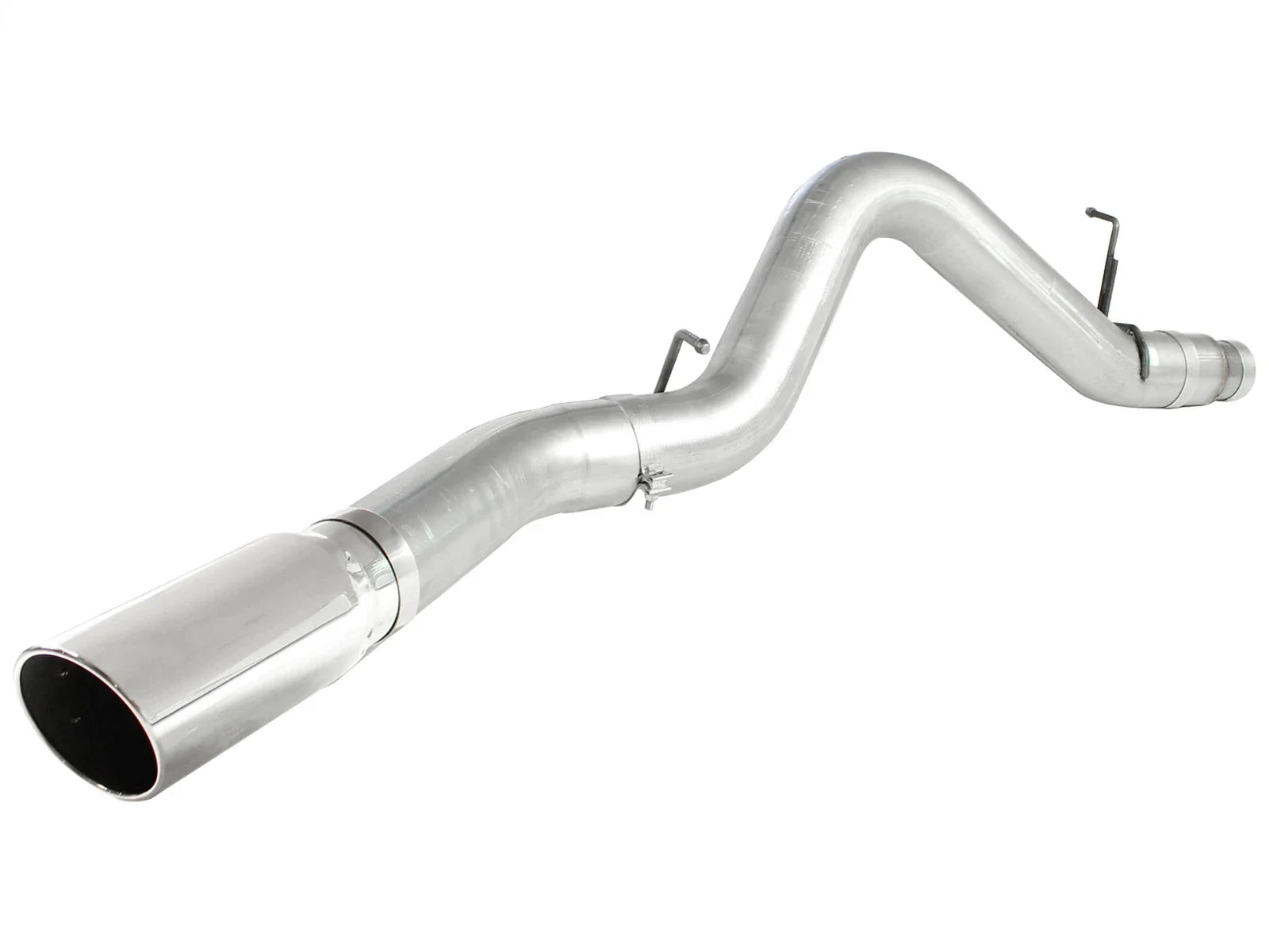 aFe Atlas Exhaust 5in DPF-Back Al Steel 11-13 GM Diesel Trucks V8-6.6L (td) LML (Pol Tip)