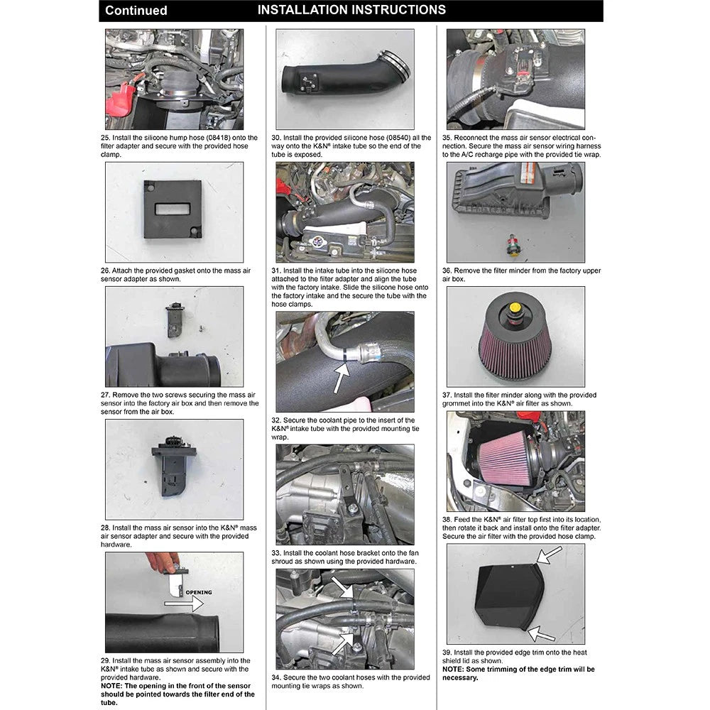 K&N 11-15 Ford Super Duty 6.7L V8 Performance Intake Kit