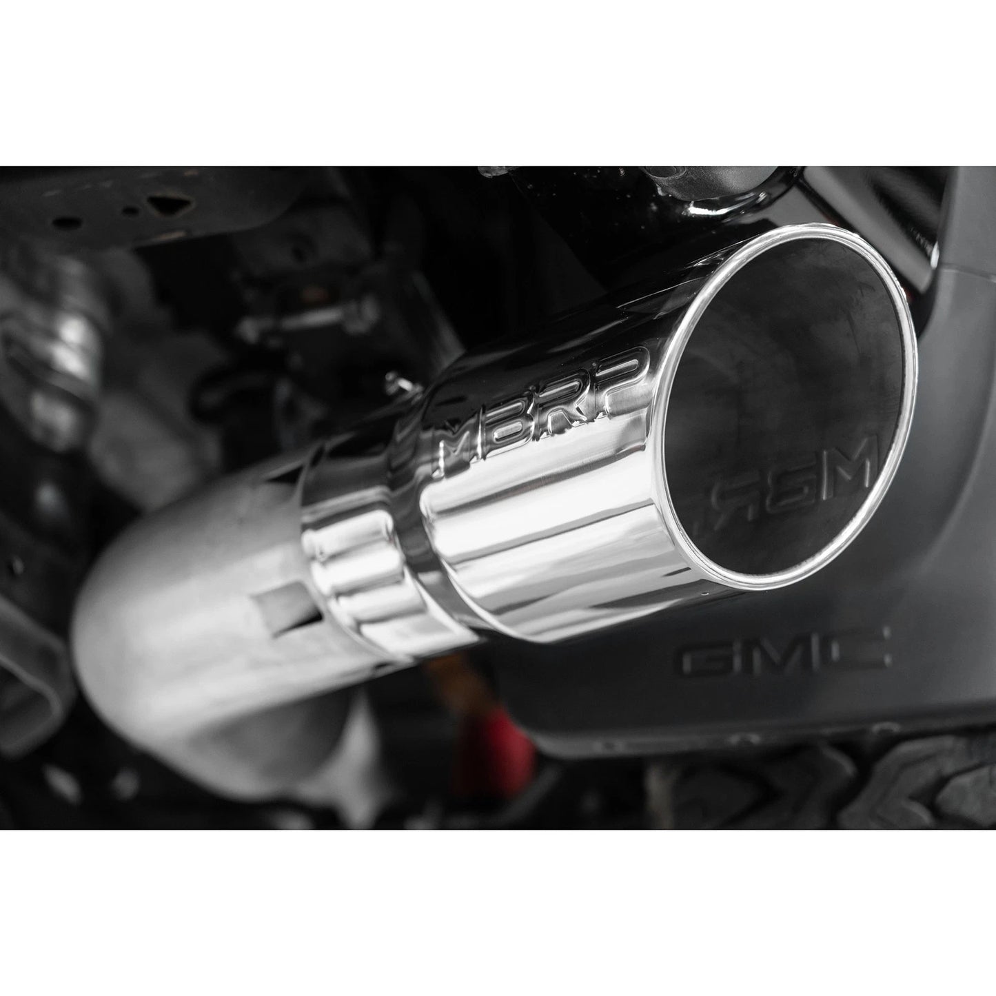 MBRP 20-23 Chevrolet Silverado 2500HD 6.6L Armor Plus T409 SS Single Side Exit 5in DPF Back Exhaust