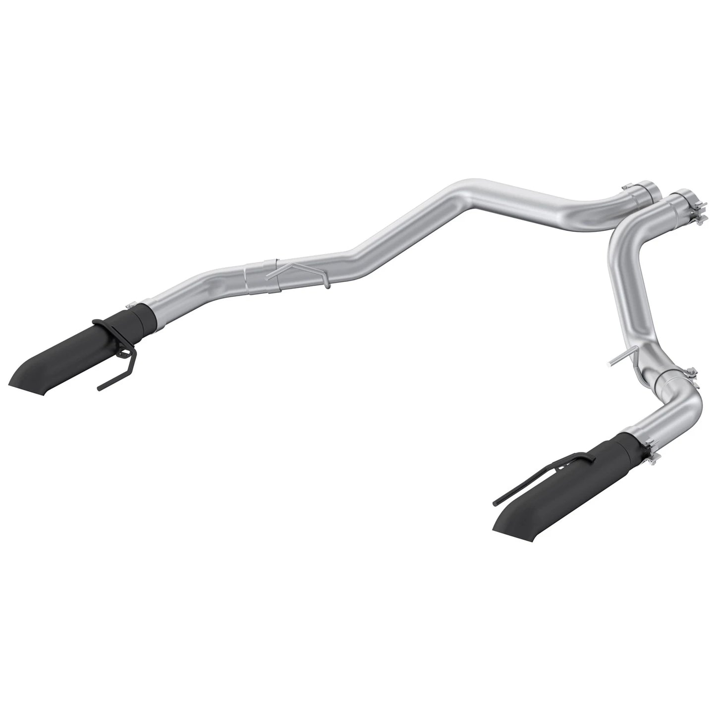 MBRP 2022+ Ford F-150 Raptor 3.5L / Raptor R 5.2L 3in Dual Rear Exit Turndown Axle Back - Black
