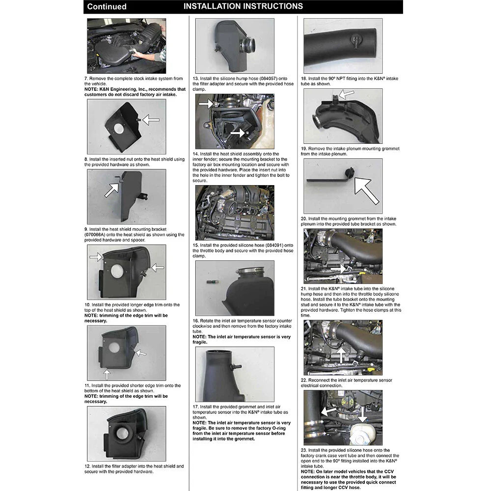 K&N 11-14 Dodge Charger 3.6L V6 Performance Intake