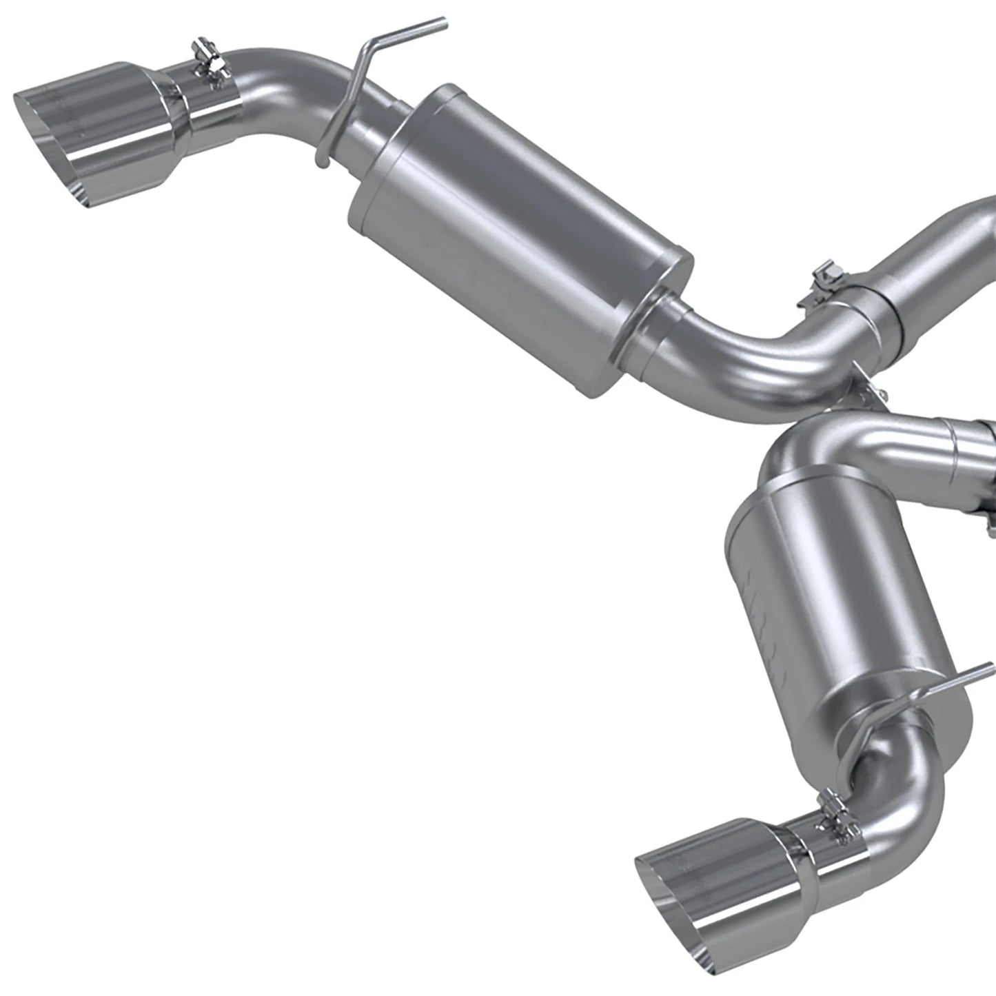 MBRP 17+ Infiniti Q60 3.0L RWD/AWD 3in Cat-Back Dual Split Rear Street Version w/4.5in OD Tips -T304