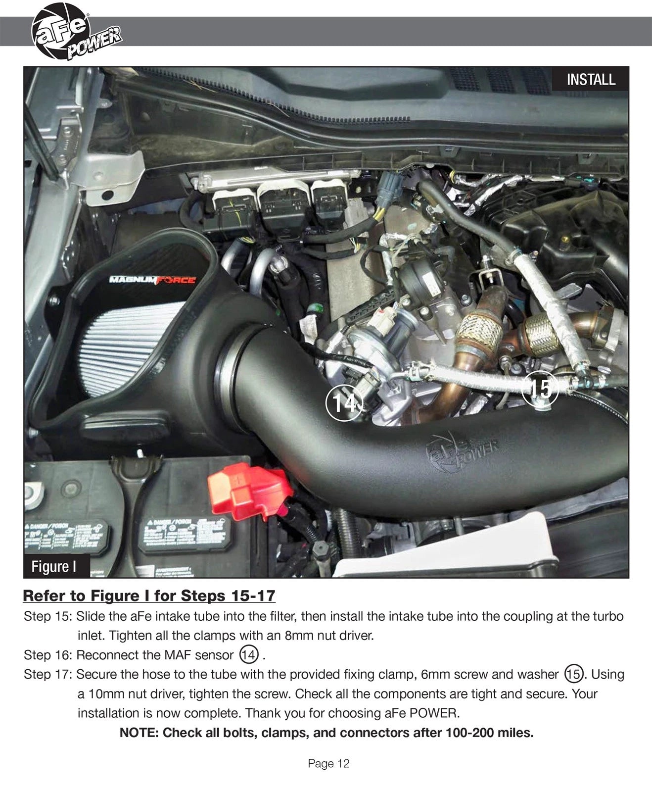 aFe Magnum FORCE Stage-2 Pro DRY S Cold Air Intake System 17-18 Ford Diesel Trucks V8-6.7L (td)