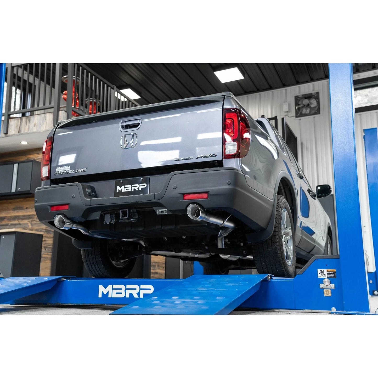 MBRP 21-22 Honda Ridgeline Aluminized Steel 2.5in Cat-Back - Dual Split Rear Exit