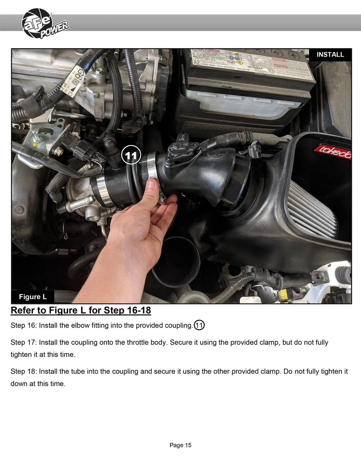 aFe Takeda Intakes Stage-2 AIS w/ Pro 5R Media Toyota C-HR 17-20 L4-2.0L