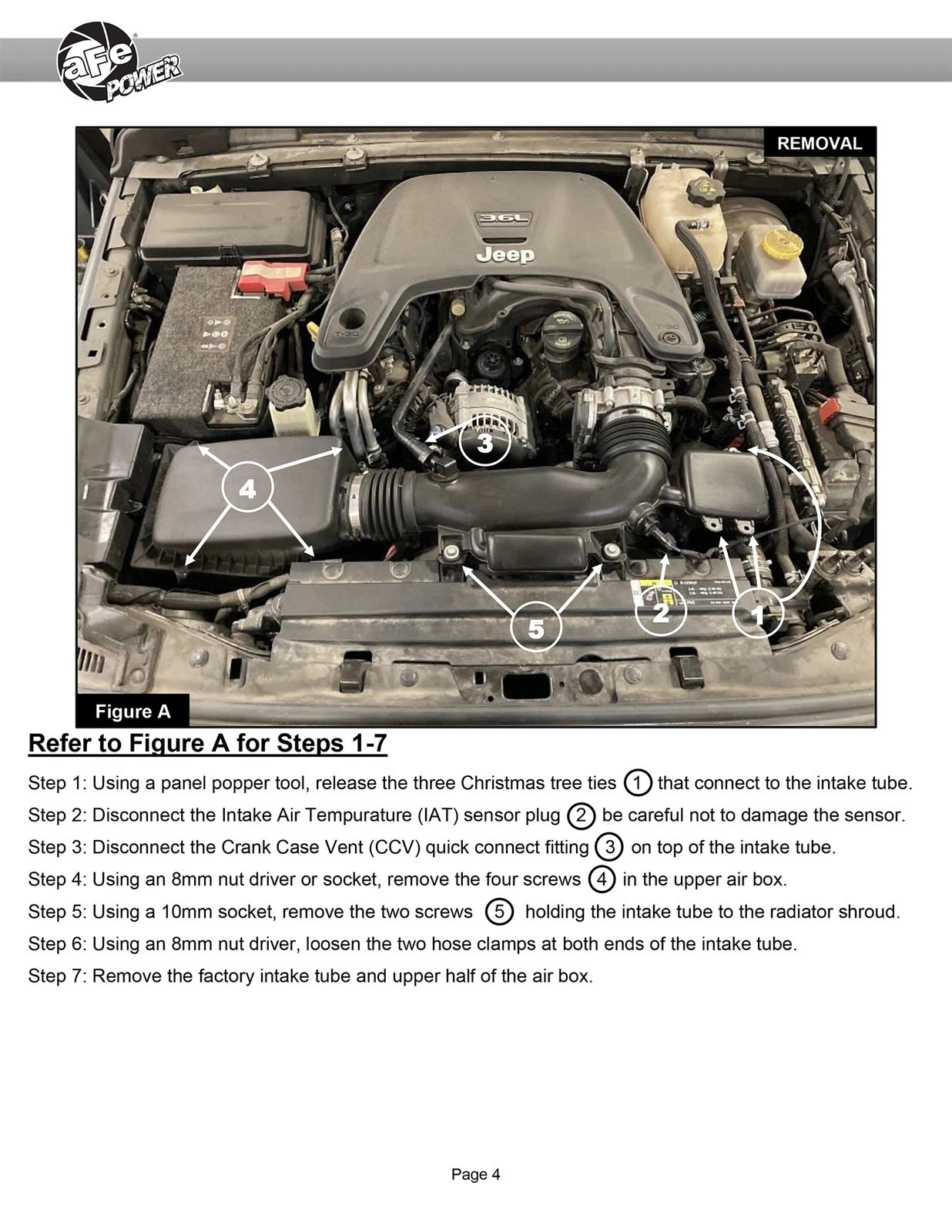aFe Rapid Induction Pro 5R Cold Air Intake System 18-21 Jeep Wrangler(JL)/Gladiator(JT) 3.6L