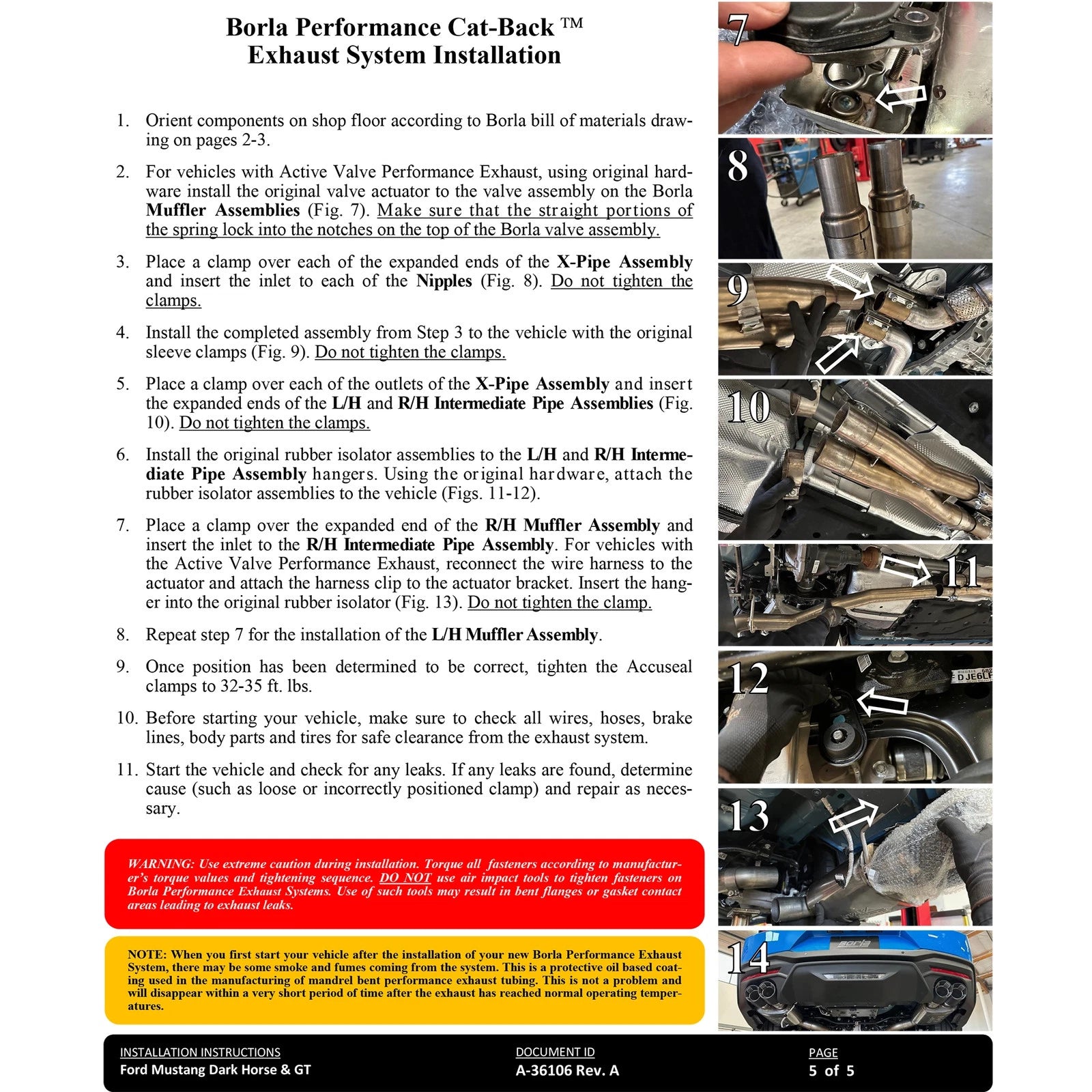 Borla 2024 Ford Mustang Dark Horse 5.0L V8 w/Active Exhaust ATAK Cat-Back Exhaust System - BC Tips