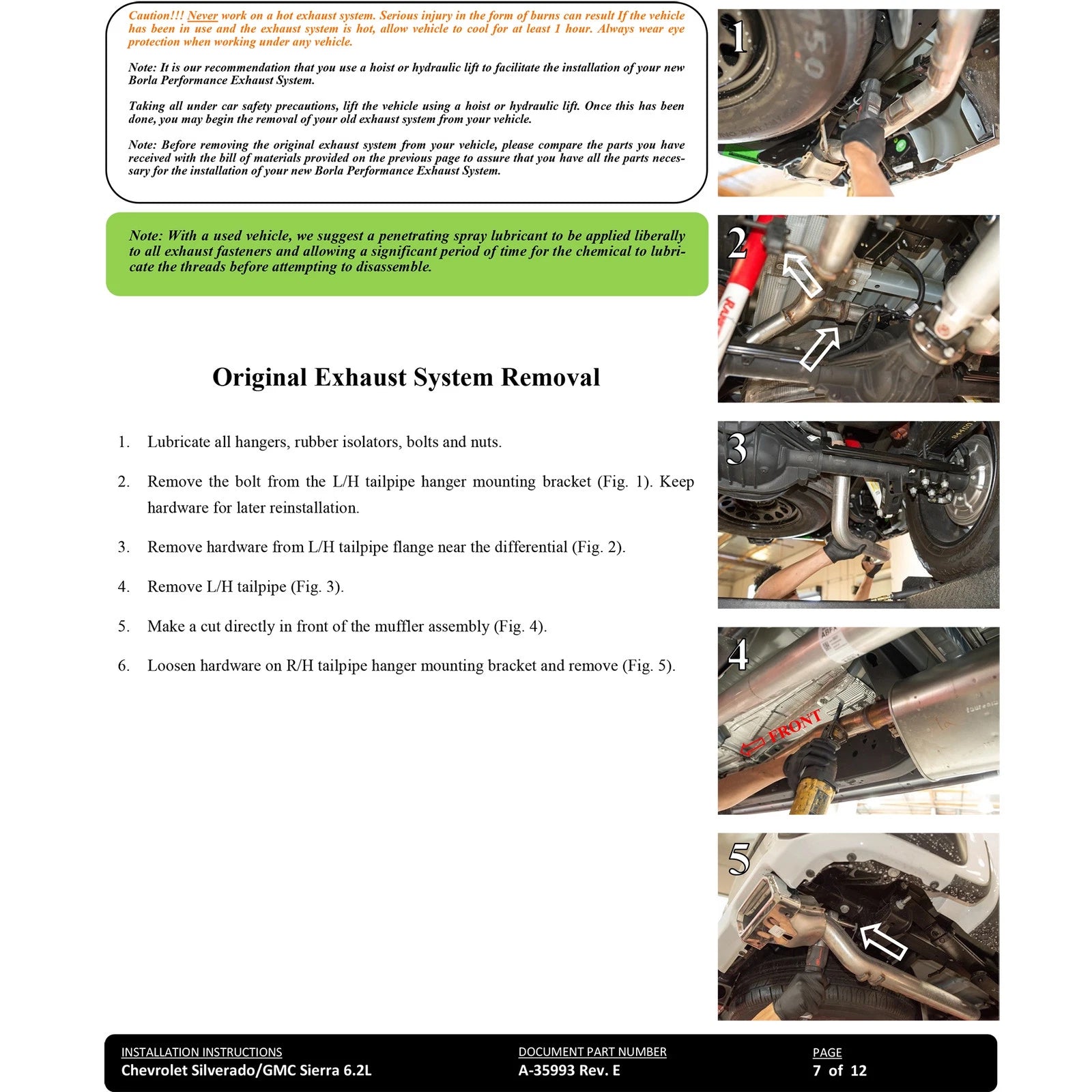 Borla 22-23 Chevrolet Silverado 1500 ZR2 & AT4X 6.2L CC SB 147.5in WB Touring Cat-Back