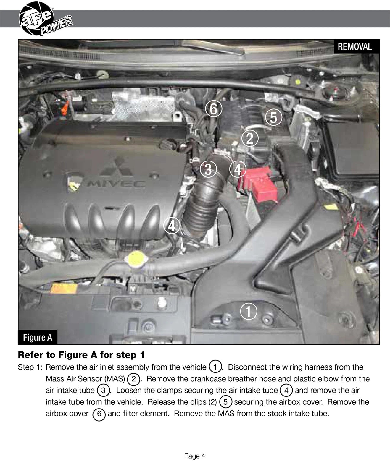 aFe Takeda Intakes Stage-2 PDS AIS PDS Mitsubishi Lancer GTS 09-11 L4-2.4L (pol)