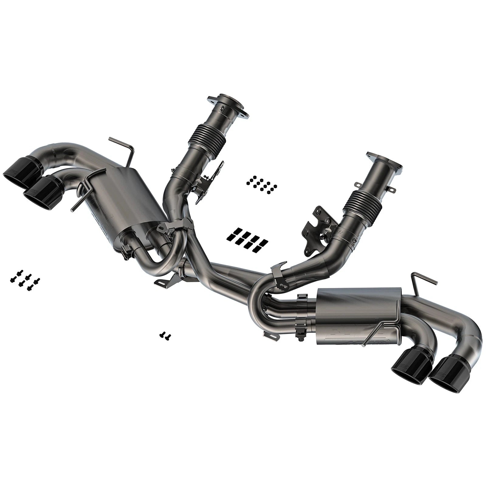 Borla 20-23 Chevy Corvette 6.2L V8 AT w/o NPP 3in ATAK Catback Exhaust - Black Chrome Tips