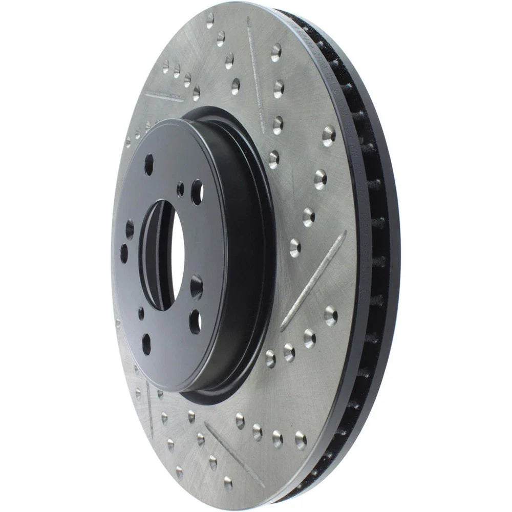StopTech Slotted & Drilled Sport Brake Rotor Front Left 13 Honda Accord Sport