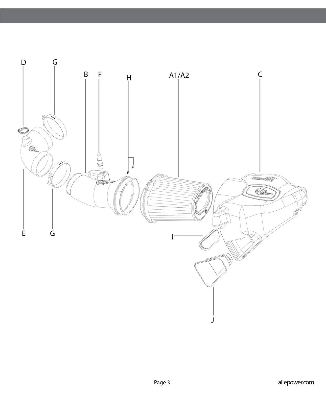 aFe Momentum GT Pro DRY S Stage-2 Intake System 2016 Chevrolet Camaro SS V8-6.2L