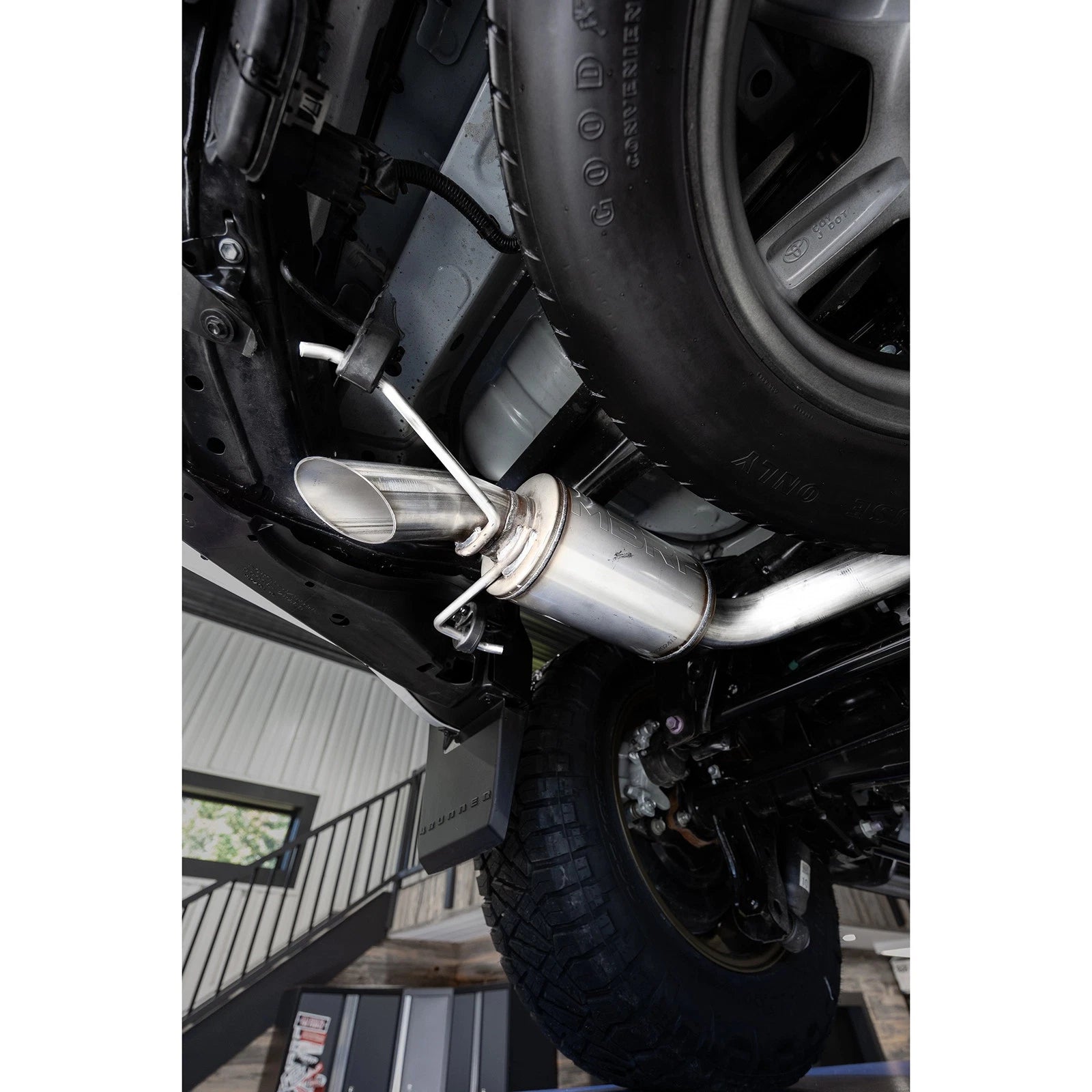 MBRP MBRP 25-26 Toyota 4Runner 2.4L 3in Cat-Back Single Rear High-Clearance Turn Down - AL