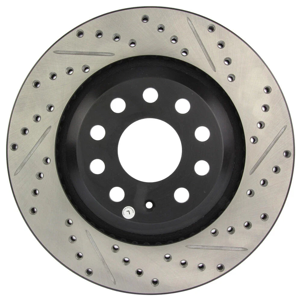 StopTech 09 VW Passat CC / 06-09 Passat Slotted & Drilled Left Rear Rotor