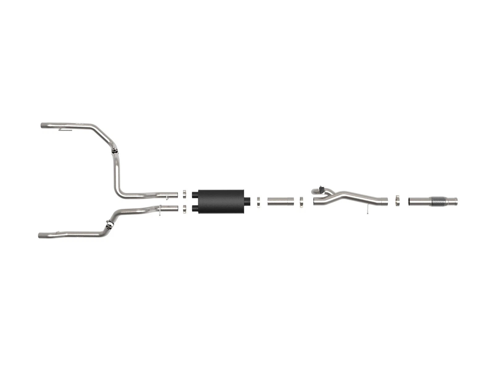 aFe Gemini XV 4in to Dual 3in 304 SS Cat-Back Exhaust w/ Cutout 19-21 GM Silverado/Sierra V8-6.2L