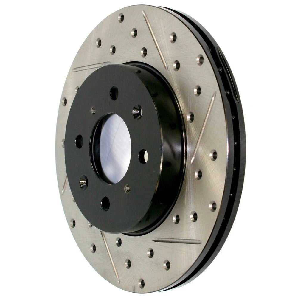 StopTech 2014+ Chevy Corvette Stingray Slotted & Drilled Front Left Rotor