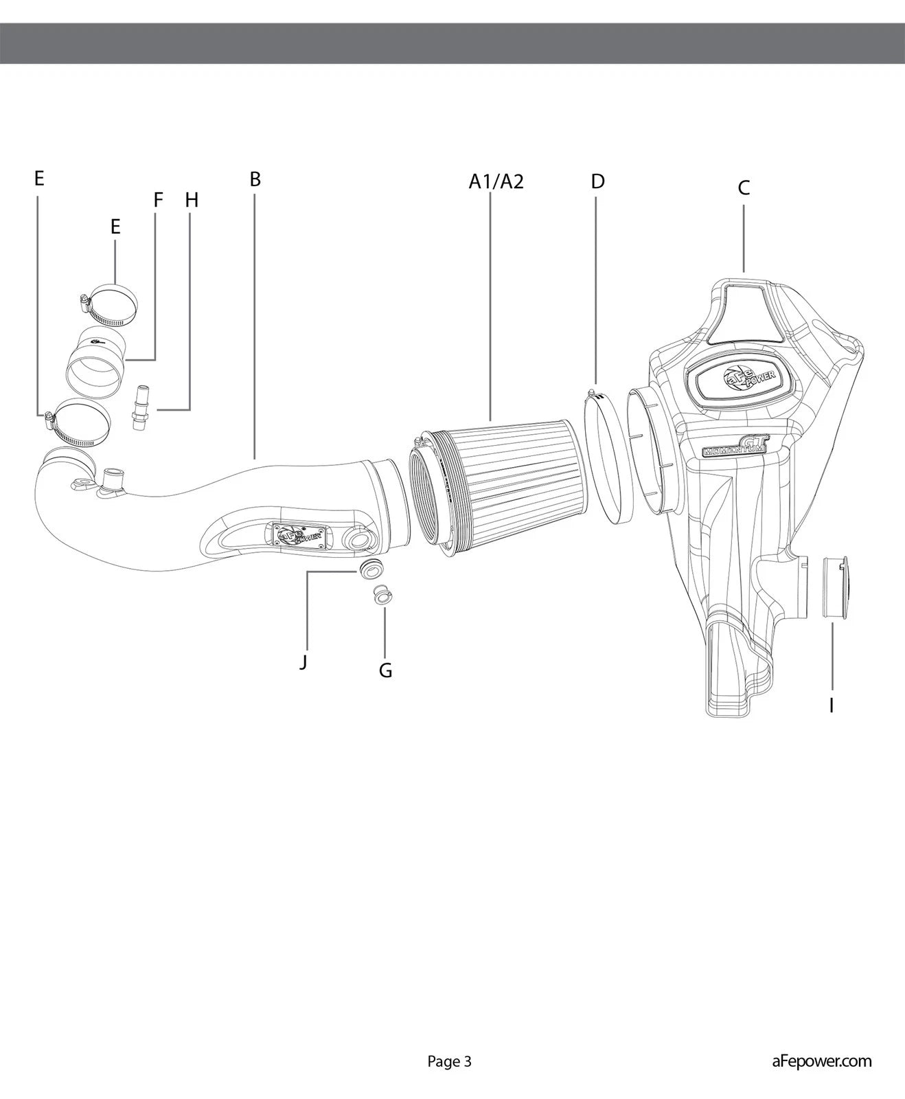 aFe Momentum GT Pro 5R Intake System 15-16 Ford Mustang L4-2.3L EcoBoost