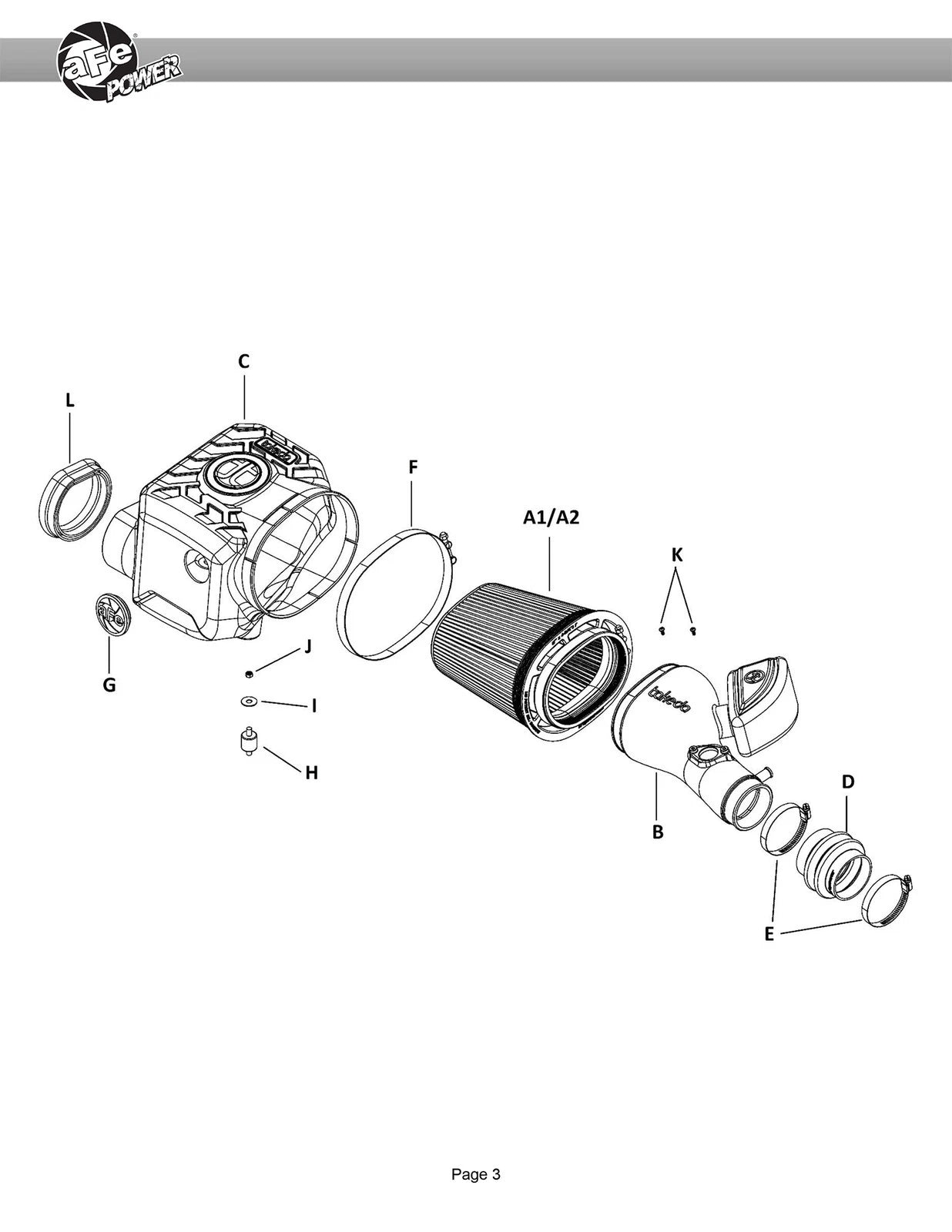 aFe Takeda Momentum Cold Air Intake System w/ Pro 5R Filter 16-19 Toyota Tacoma V6-3.5L