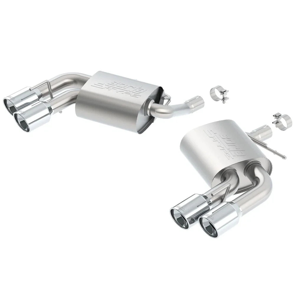 Borla 2016 Chevy Camaro V6 AT/MT S-Type Rear Section Exhaust w/o Dual Mode Valves