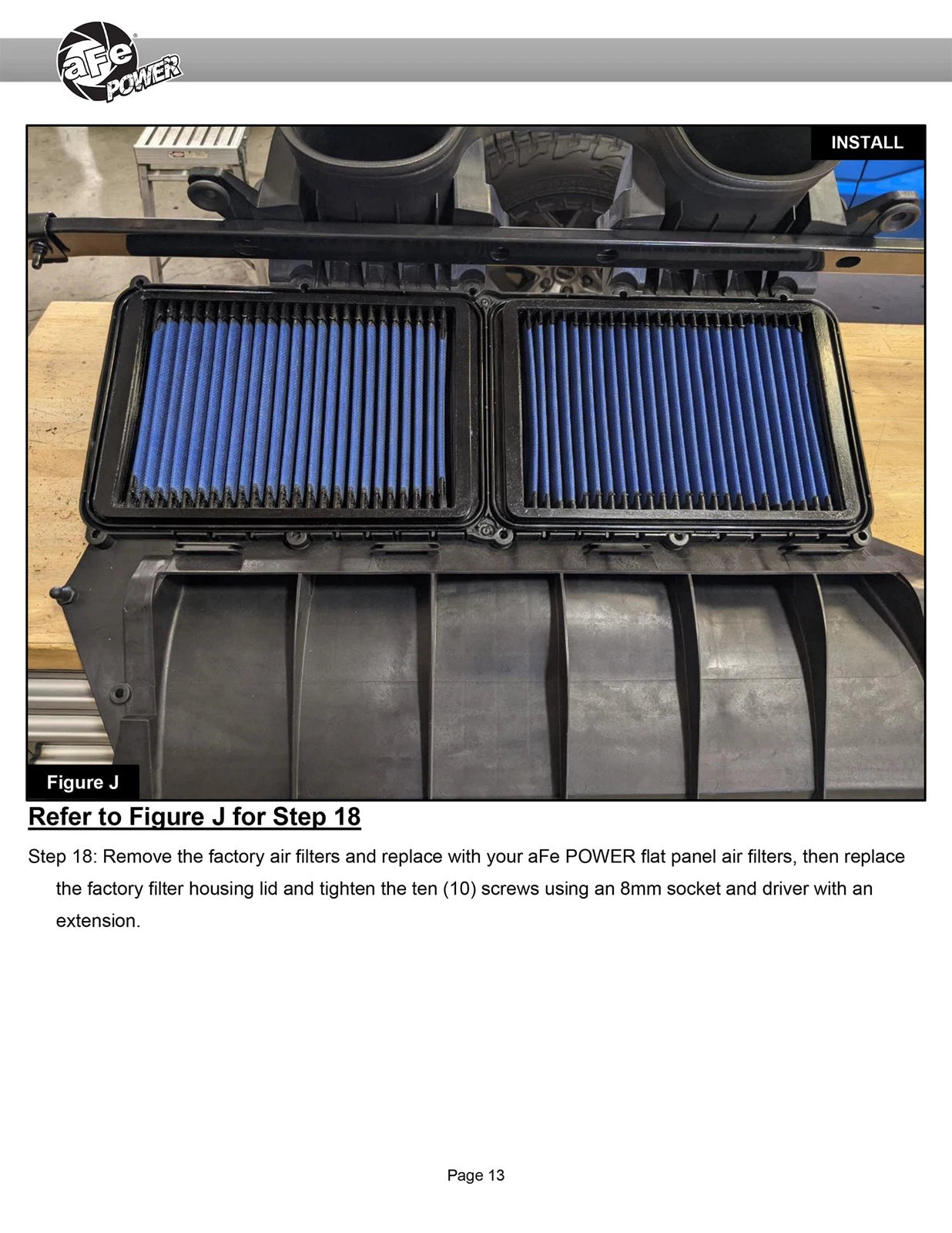 aFe 21-23 Ram 1500 TRX HEMI V8 6.2L (sc) Super Stock Induction System w/ Pro 5R Filters