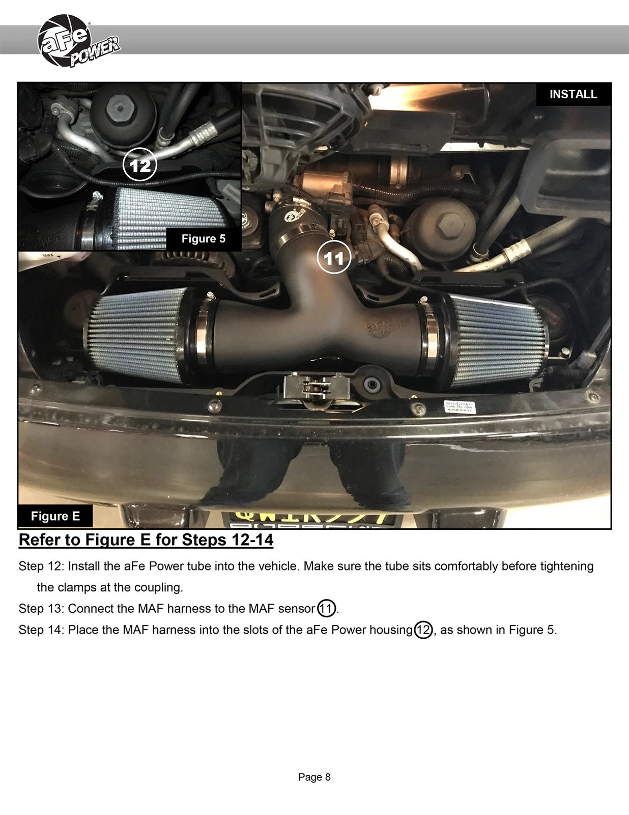 aFe Magnum Force Stage-2Si Cold Air Intake System w/ Pro 5R Media 09-12 Porsche 911 Carrera(997)