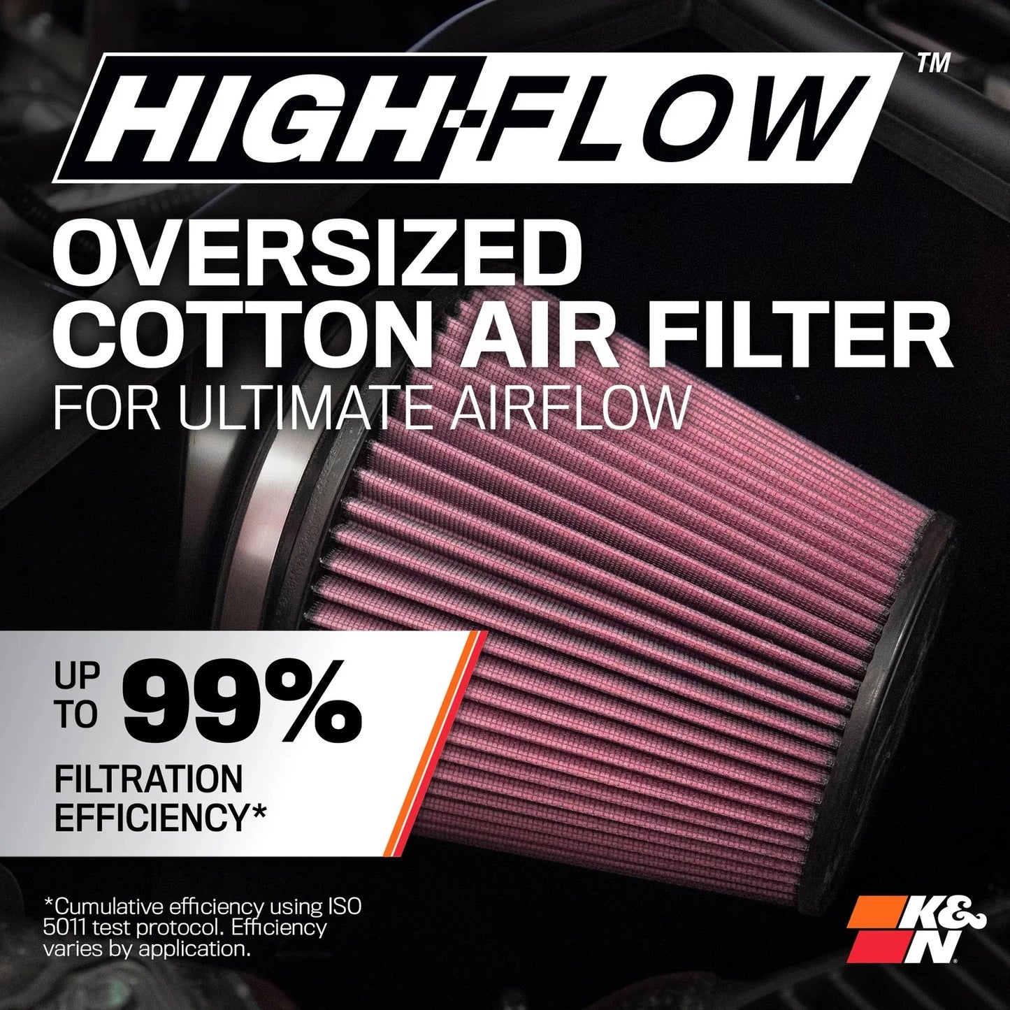 K&N 23-24 Ford F150 Raptor R 5.2L V8 Performance Air Intake System