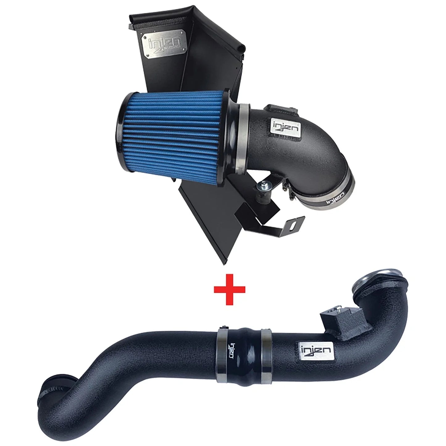 Injen 19-20 BMW Z4 / 2020 Toyota Supra 3.0L Turbo Intake and Charge Pipe Power Package - Wrinkle Blk