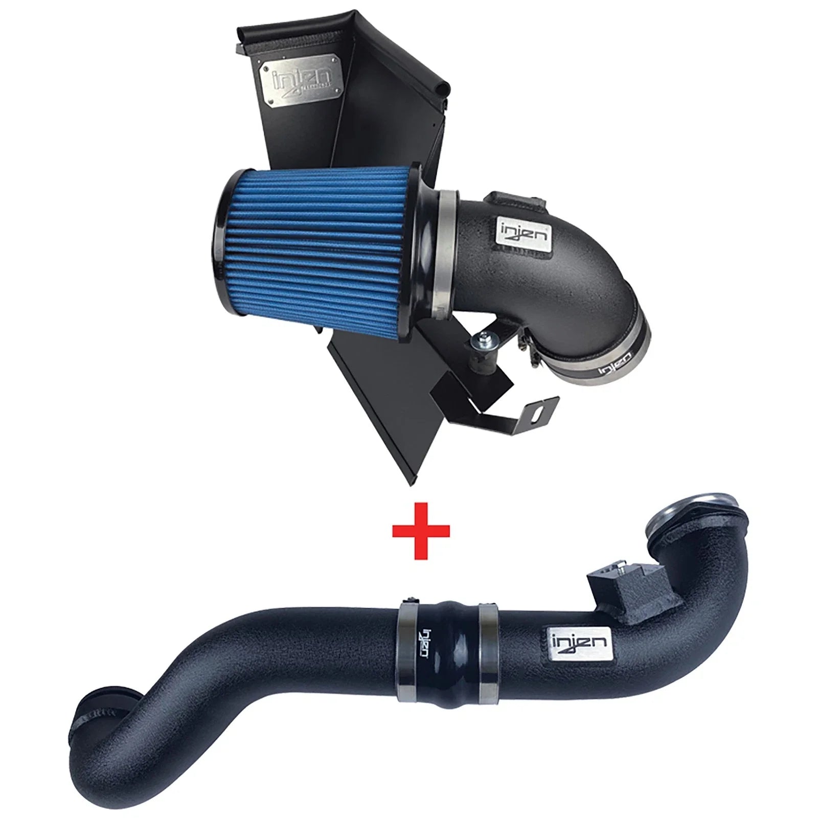 Injen 19-20 BMW Z4 / 2020 Toyota Supra 3.0L Turbo Intake and Charge Pipe Power Package - Wrinkle Blk