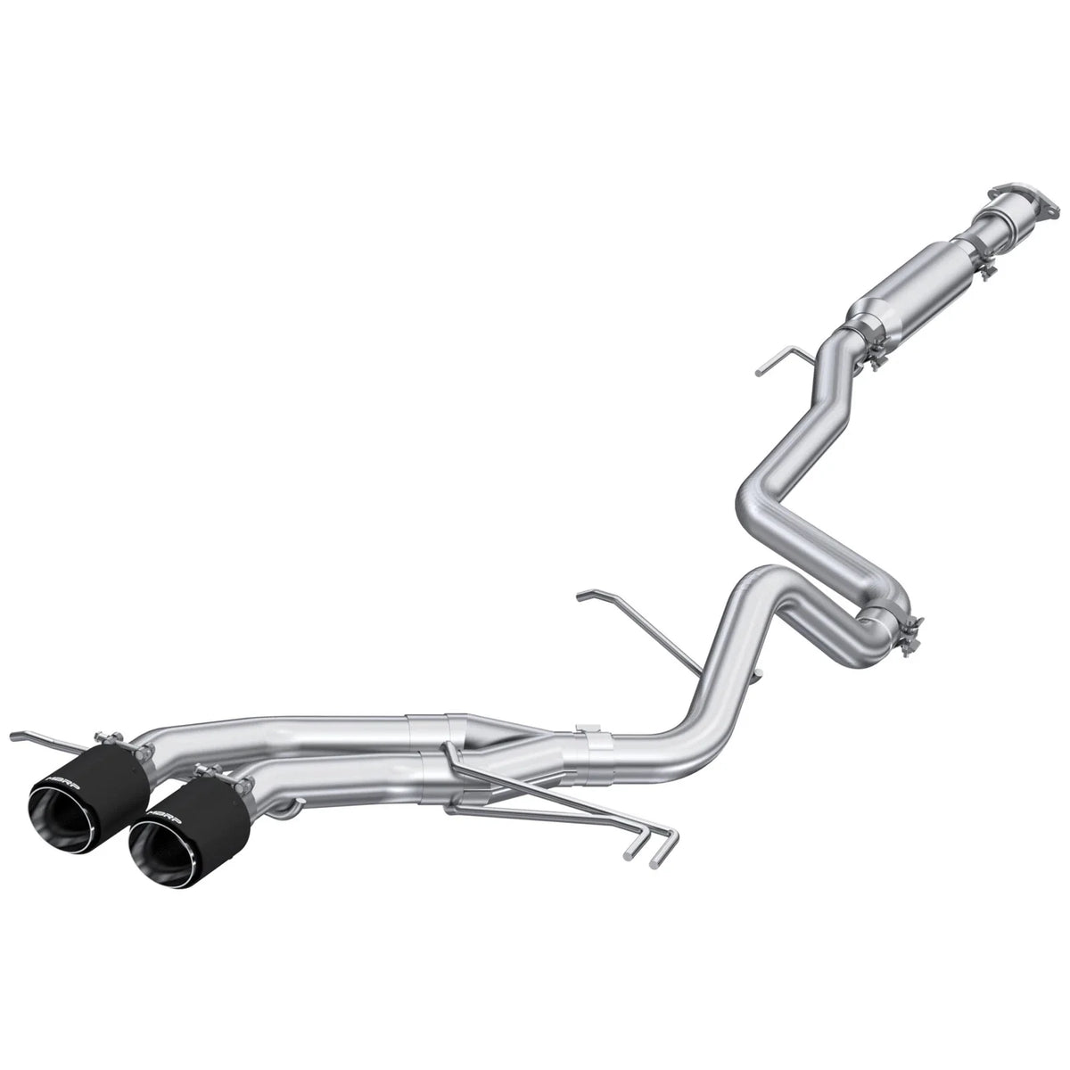 MBRP 13-18 Hyundai Veloster Turbo Dual Exit T409 2 1/2in Cat Back w/ Carbon Fiber Tips