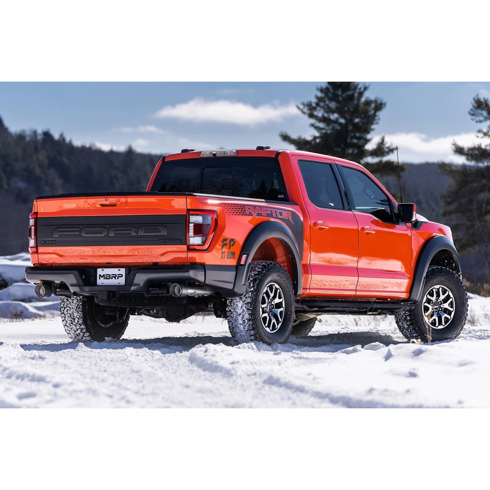 MBRP 2021+ Ford F-150 Raptor Axle-Back Dual Rear Exit T304 Performance Exhaust Sys