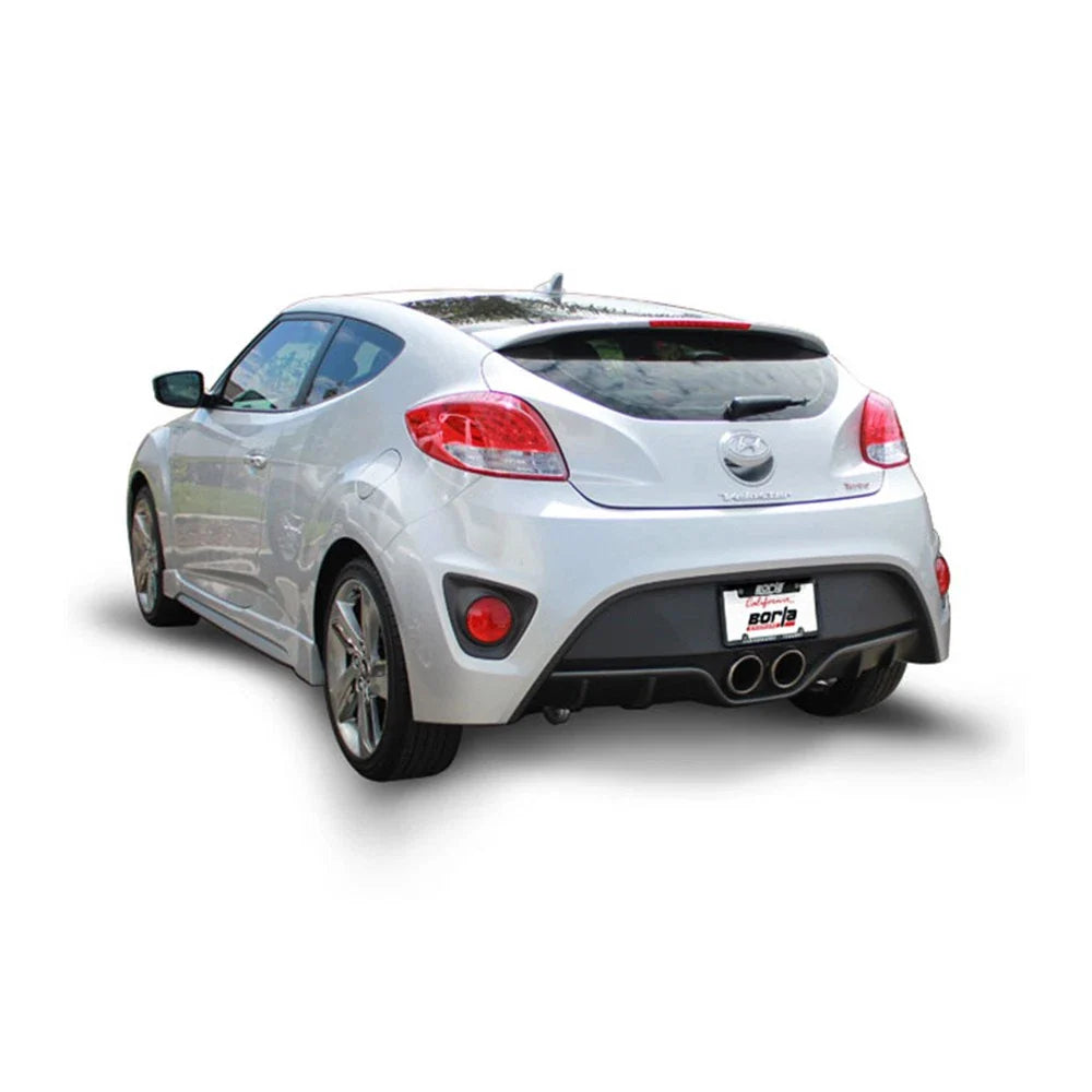 Borla 13-15 Hyundai Veloster Turbo 1.6L AT/MT FWD 2dr Dual Center Rear Exit Cat-Back Exhaust