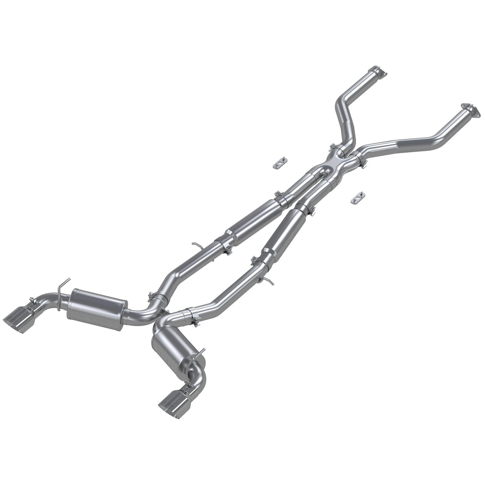 MBRP 17+ Infiniti Q60 3.0L RWD/AWD 3in Cat-Back Dual Split Rear Street Version w/4.5in OD Tips -T304