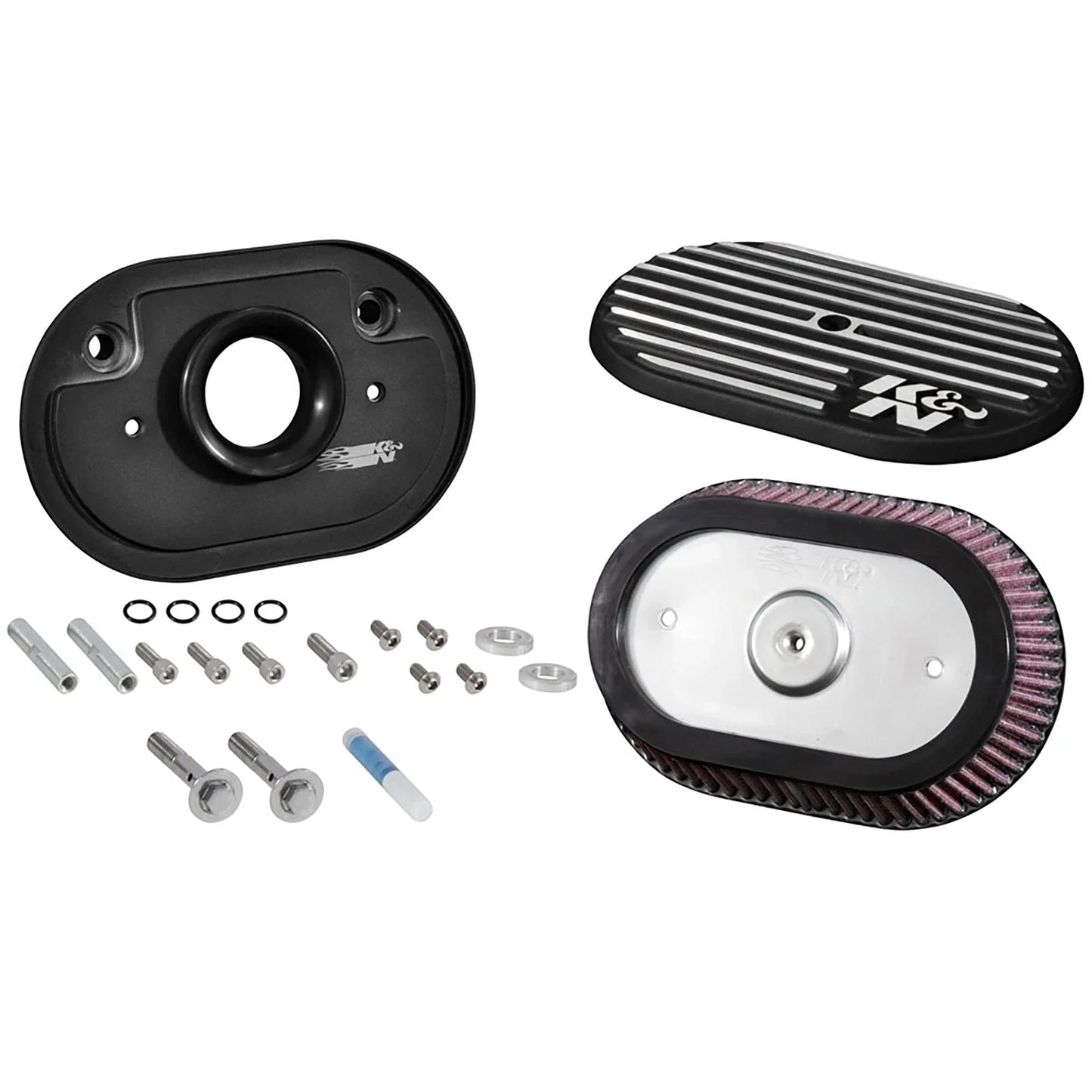 K&N Street Metal Intake System for 12-16 Harley-Davidson Road King 103cl Side Draft Touring