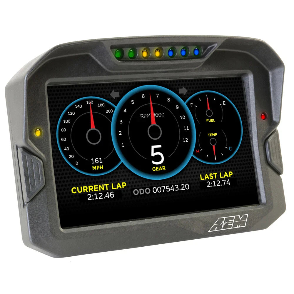 AEM CD-7 Logging GPS Enabled Race Dash Carbon Fiber Digital Display w/o VDM (CAN Input Only)