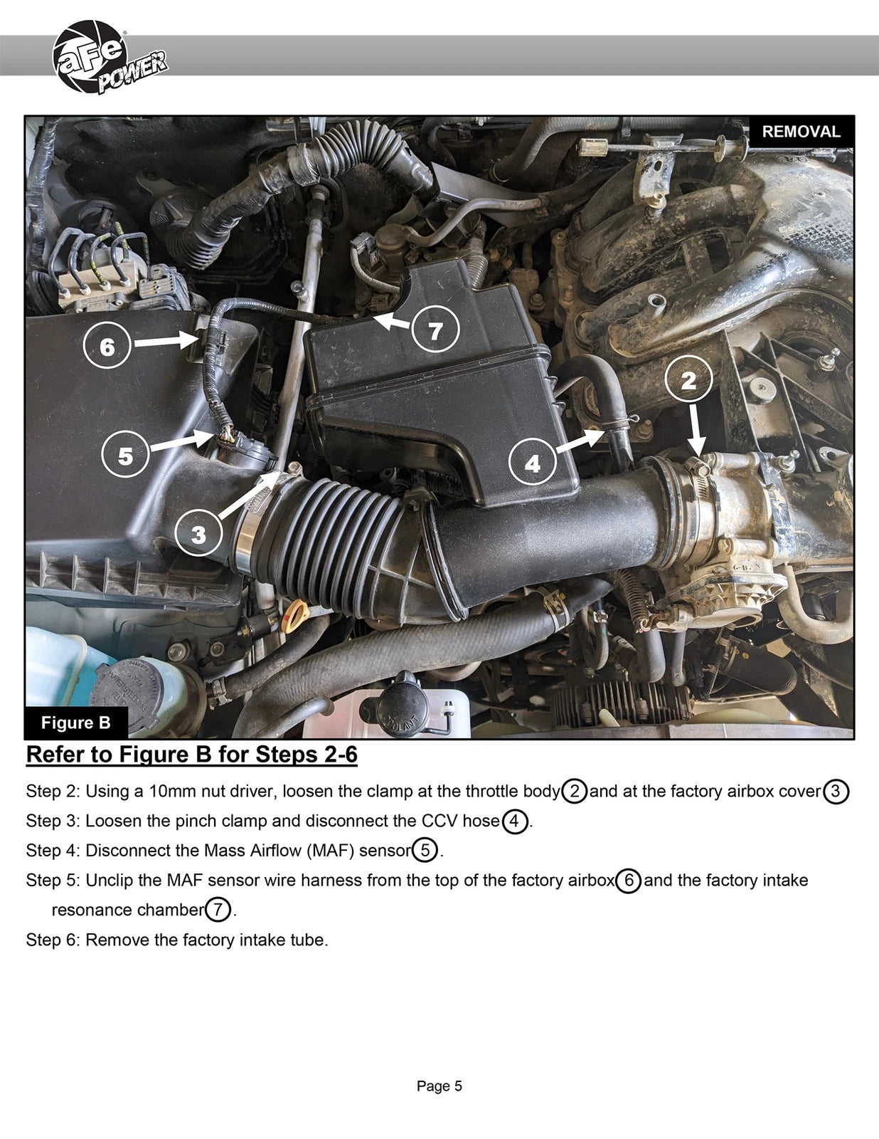aFe Super Stock Induction System Pro 5R Media 16-22 Toyota Tacoma V6 3.5L