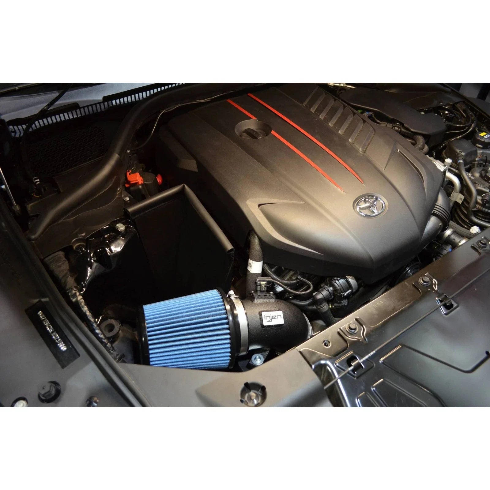 Injen 19-20 BMW Z4 / 2020 Toyota Supra 3.0L Turbo Intake and Charge Pipe Power Package - Wrinkle Blk