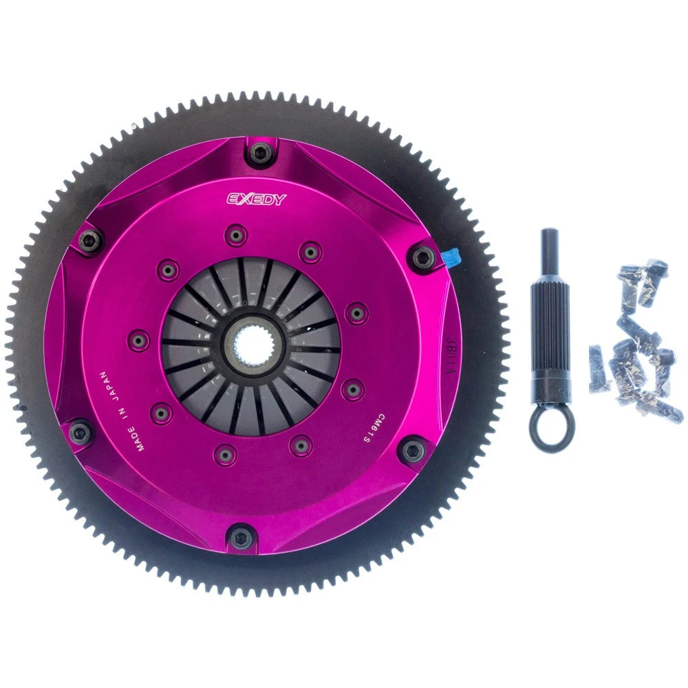 Exedy 2006-2006 Saab 9-2X Aero H4 Hyper Twin Cerametallic Clutch Sprung Center Disc Push Type Cover