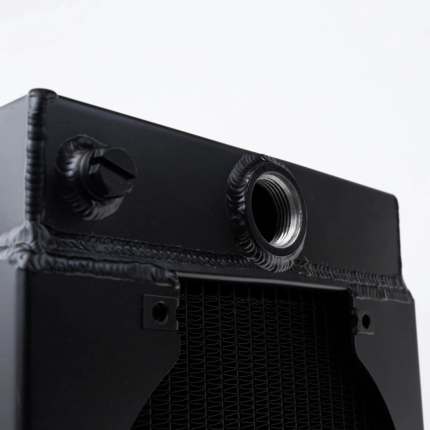 CSF Universal Drag Race / Tuck Radiator w/9in Spal Fan - 10.5in H x 10in L x 3.6in W - Black